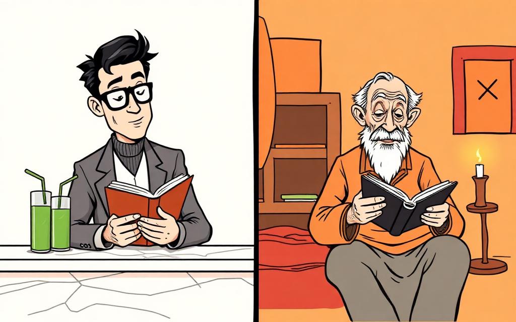 Reads Marcus Aurelius